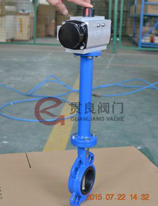 氣動加長桿蝶閥 氣動加長桿蝶閥